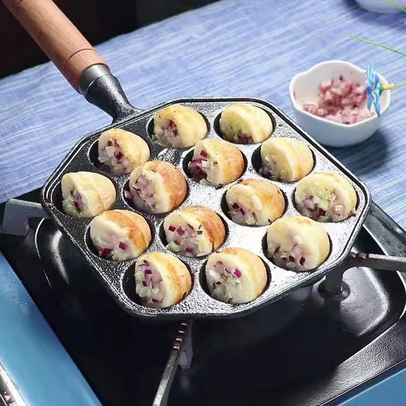 Baking Takoyaki Pan 14 Holes G - Cast Iron Corn 评论和价格