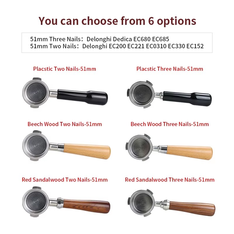 51mm Coffee Bottomless Portafi - Delonghi Espresso Dedica 685 评论和价格