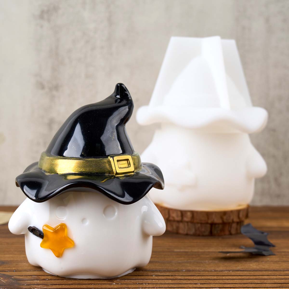 Hat Ghost Candle Jar Silicone  - Potsticker Mold 评论和价格