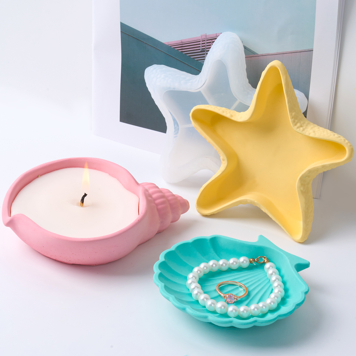 DIY Concrete Starfish Starage  - Potsticker Mold 评论和价格