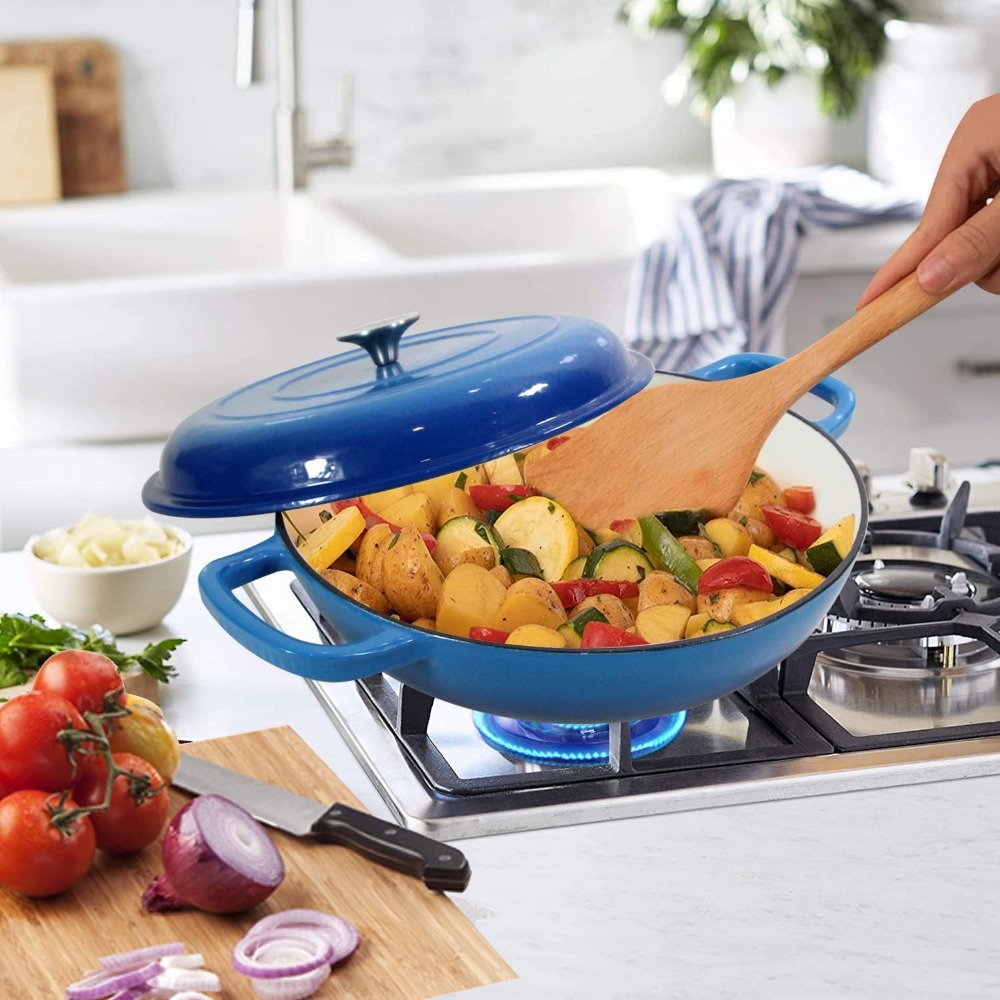 4.5L Dutch Oven Soup Pot Cast  - Cast Iron Corn 评论和价格
