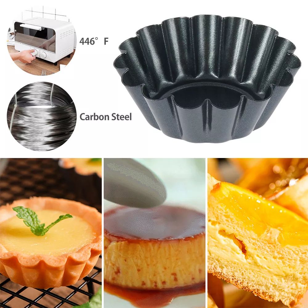 4PCS Mini Round Nonstick Tart  - Egg Waffle Pan 评论和价格