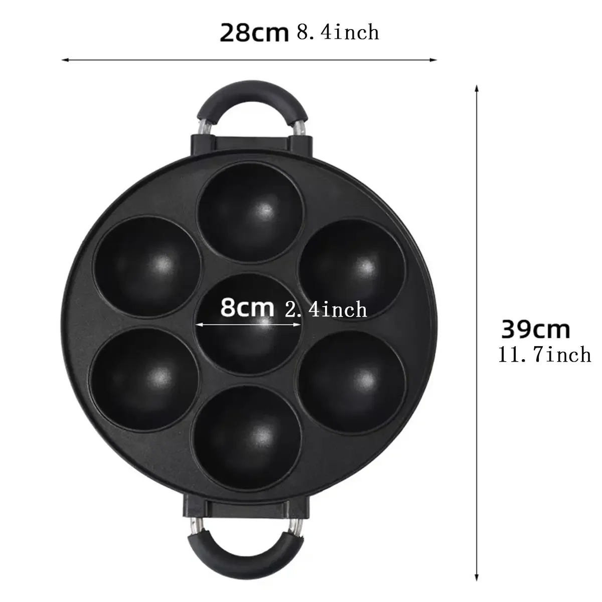 7 Hole Cake Cooking Pan Cast I - Cast Iron Corn 评论和价格