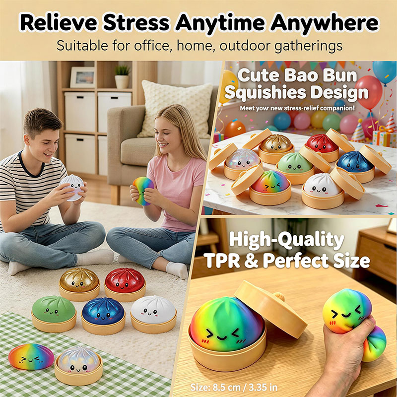 Bao Bun Squishy Toy with Bambo - Bao Steamer Bamboo 评论和价格