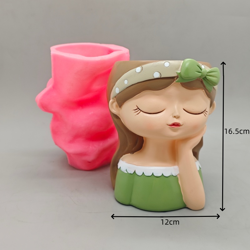 Silicone mold cute bow girl fl - Potsticker Mold 评论和价格