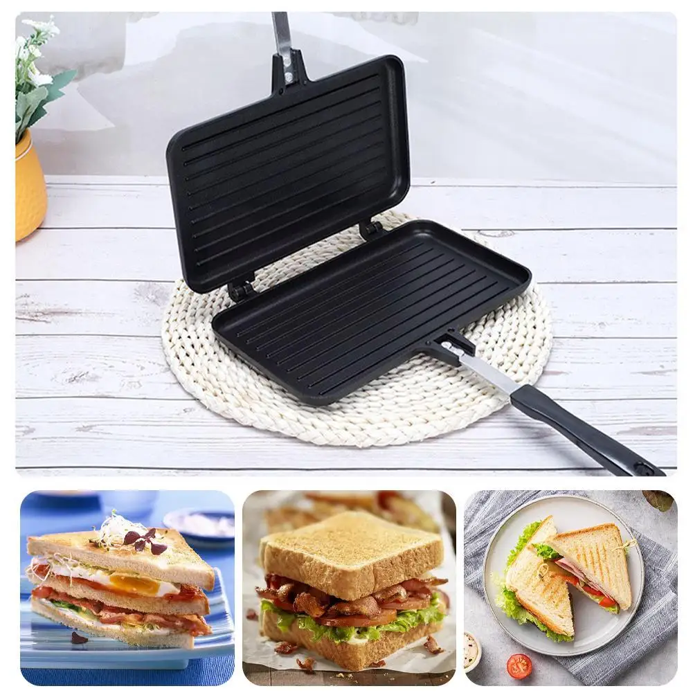 Double-Sided Frying Pan Non-St - Mini Pancake Griddle 评论和价格