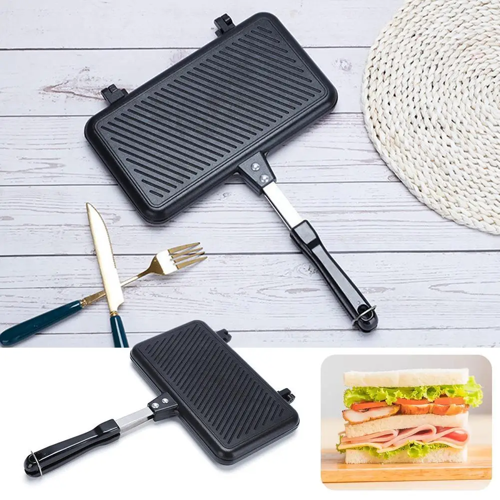 Double-Sided Frying Pan Non-St - Mini Pancake Griddle 评论和价格