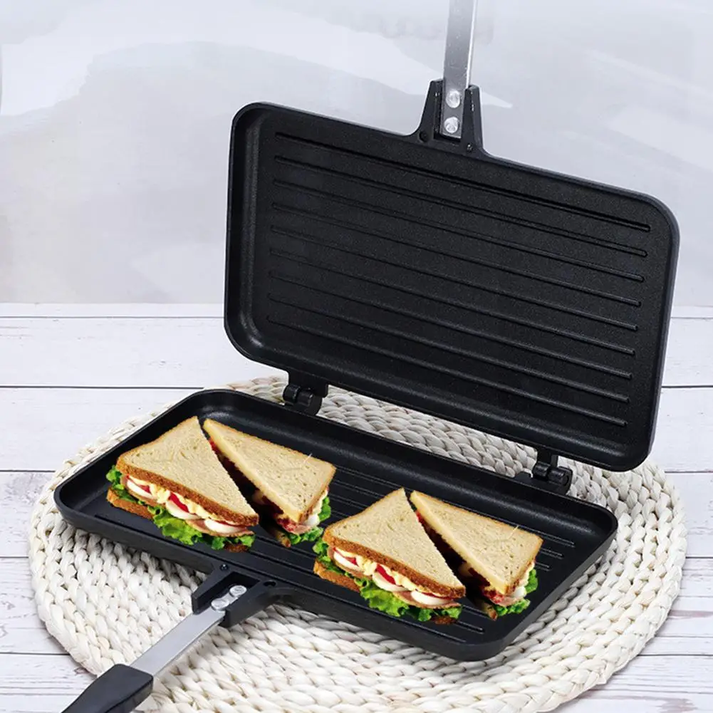 Double-Sided Frying Pan Non-St - Mini Pancake Griddle 评论和价格