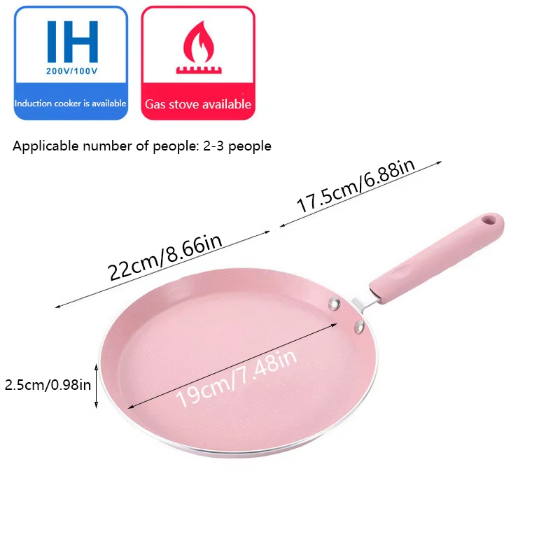 1 Non Stick Pink Frying Pan Fo - Egg Waffle Pan 评论和价格