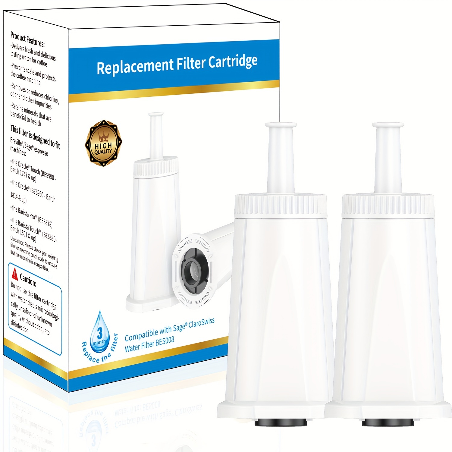 Replacement Water Filter for B - Breville Espresso Barista Touch 评论和价格