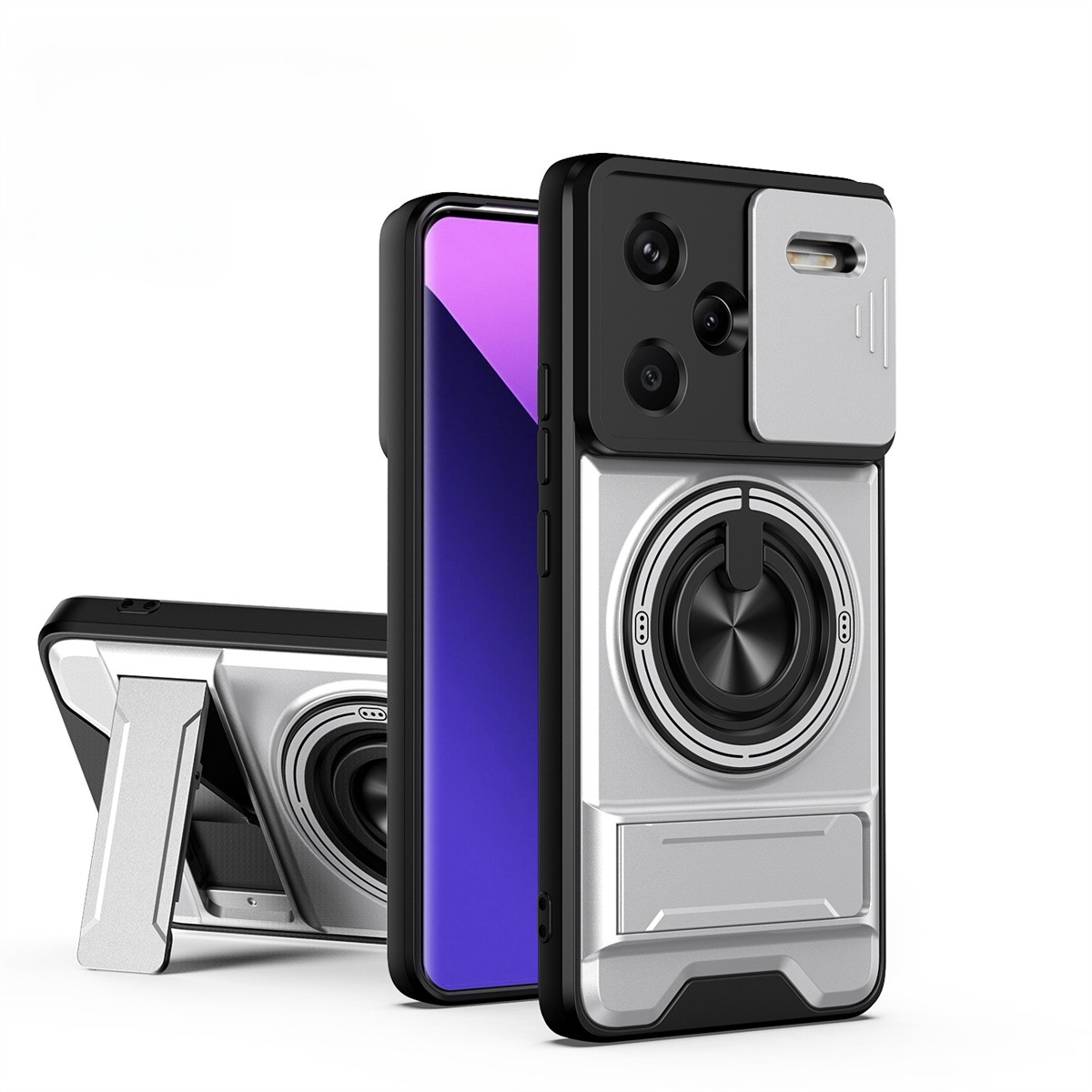 Lens Slide Camera Phone Case f - Taco Stand Holder 评论和价格