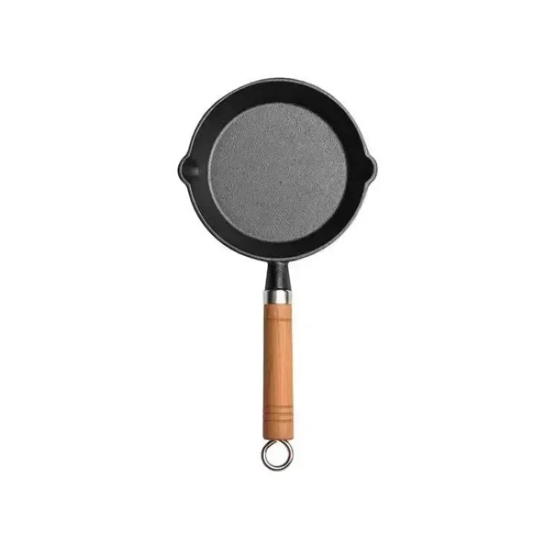 20cm Cast Iron Skillet Wooden  - Egg Waffle Pan 评论和价格