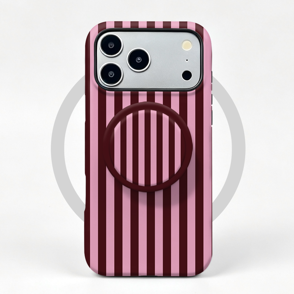 Striped Magnetic Case For iPho - Taco Stand Holder 评论和价格