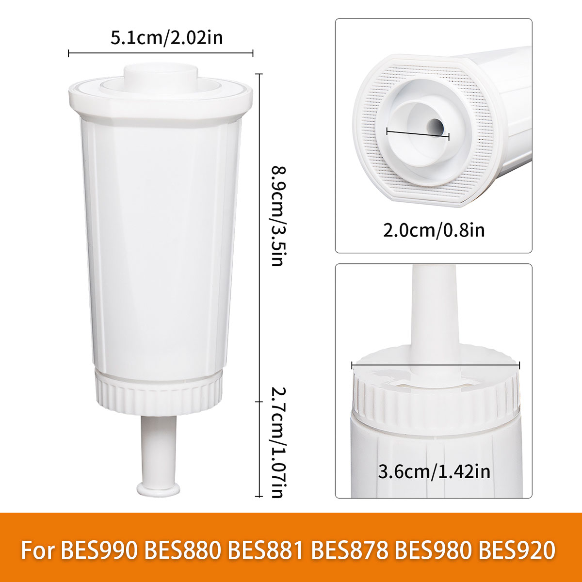 BES880 Water Filter Used For B - Breville Espresso Barista Touch 评论和价格